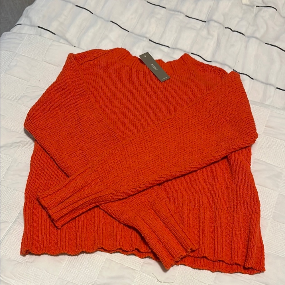 JCrew Beach Orange Sweater